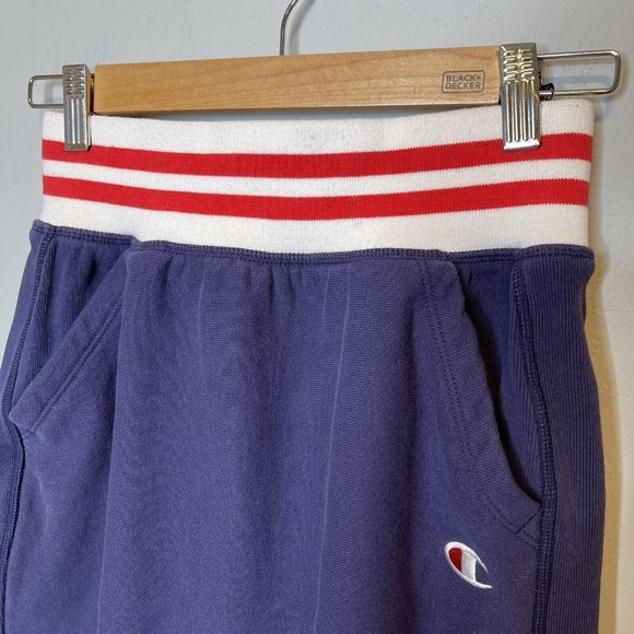 Champion Reverse Weave Skirt Size Small Blue Pull On Stretch Waist Sporty Athltc - Picture 3 of 6